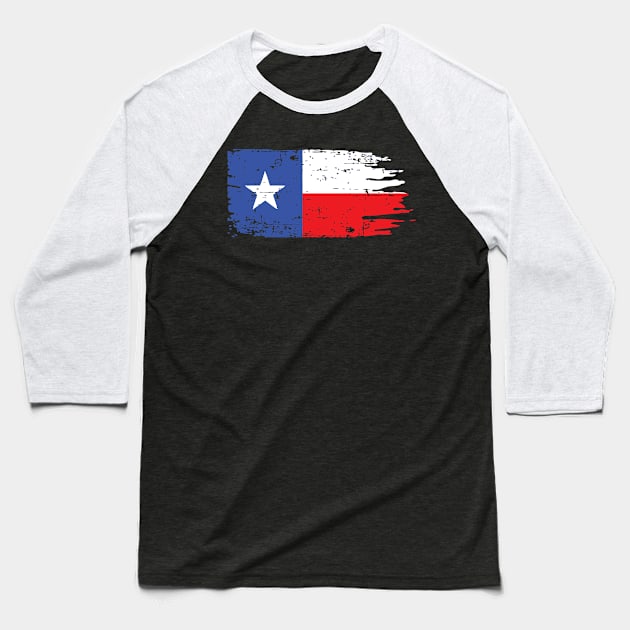 Texas Battle Flag Baseball T-Shirt by Illustratorator